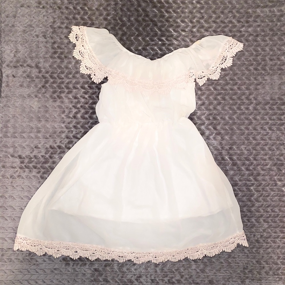 Short Off The Shoulder White Dress